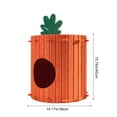thumbnail image 3 of Fieltro en forma de zanahoria para cama de gato, resistente a arañazos, resistente a masticaciones, diseño cerrado, lavable, calor para todas las estaciones, reductor de ruido, 40x36cm, naranja, 3 of 6