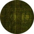 thumbnail image 1 of Ahgly Company Machine Washable Indoor Round Persian Yellow Bohemian Area Rugs, 3' Round, 1 of 4