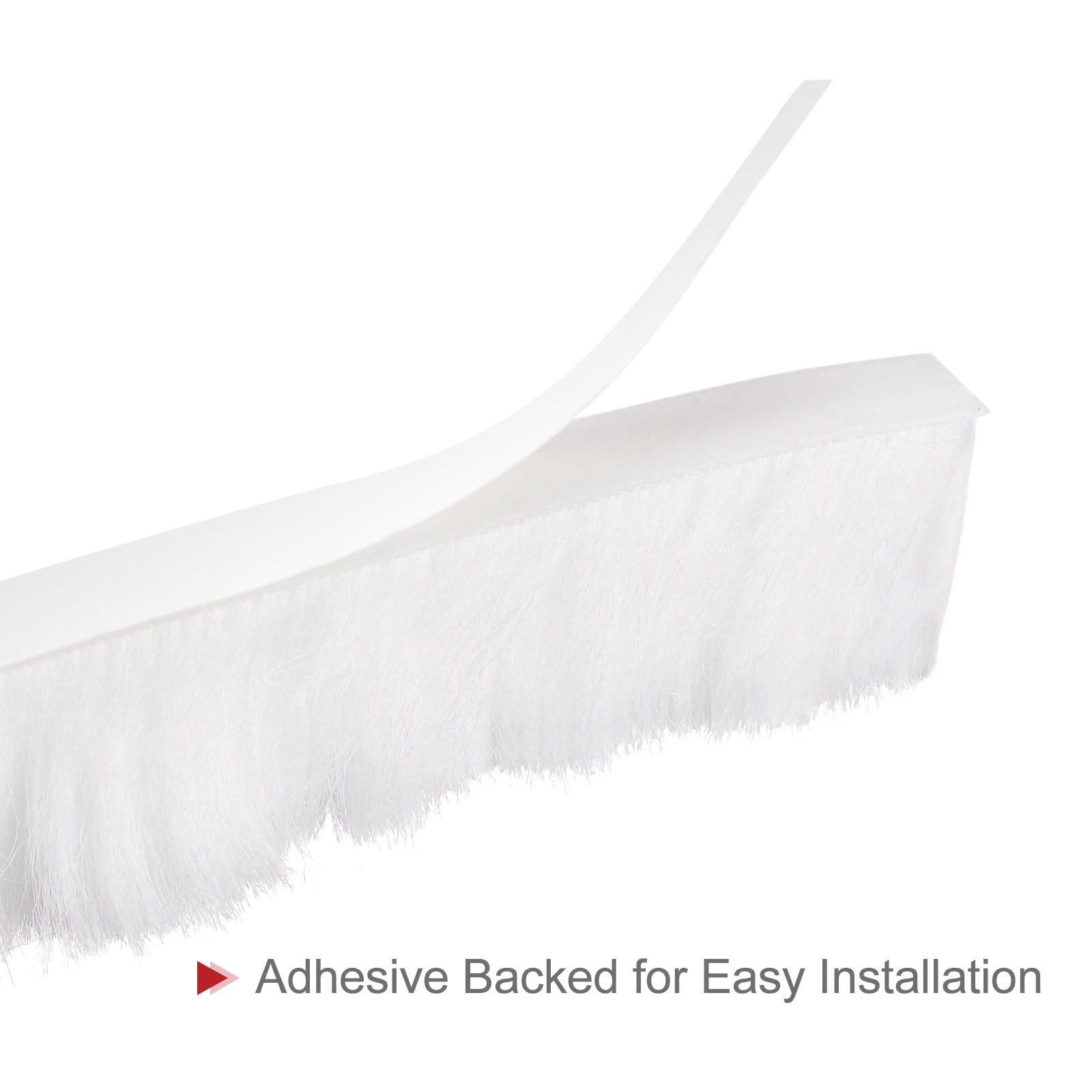 Unique Bargains Weather Stripping Brush Self-Adhesive Seal Weatherstrip White 40ft x 0.35" x 0.9"