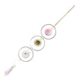 thumbnail image 3 of Toystoory Carillón de viento de cristal, colgante de luna y estrella, atrapasol plateado, cuentas coloridas, gota colgante para exterior, jardín interior Artesanía longitud 30 CM Toystoory HA005305-02B, 3 of 6