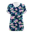 thumbnail image 6 of Bixock Maternity Tops Plus Size V Neck Short Sleeve Loose Pregnancy Blouse Casual Maternity Shirt Summer Maternity Clothes, 6 of 6