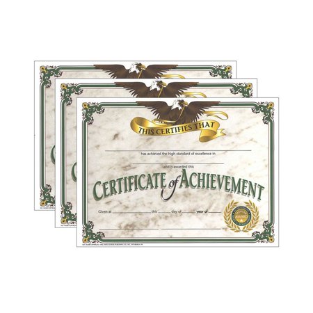 Hayes Publishing Certificate of Achievement, 30 Per Pack, 3 Packs
