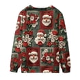 thumbnail image 4 of Sudaderas sin capucha para hombre, estilo casual, a la moda, con cuello redondo, estampado, de manga larga, blusas de manga larga y cuello redondo, blusas de poliéster para hombre, 4 of 4