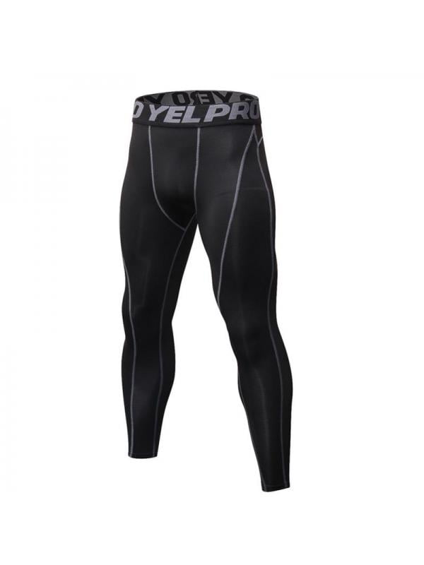 Mens Sports Compression Base Layer Under Skin Tights Fitness Workout Long Pants 