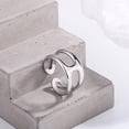 thumbnail image 5 of SS DESIGNS- Adjustable Multi-Line Open Ring for Women, 925 Fashion Thumb & Index Finger Ring, Stackable Minimalist Silver Jewelry Minimalist, 5 of 6