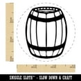thumbnail image 2 of Wooden Barrel Wine Cask Storage Self-Inking Rubber Stamp Ink Stamper - Purple Ink - Small 3/4 Inch, 2 of 7