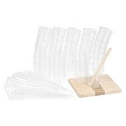 Uxcell 30ml PP Plastic Graduated Beaker Clear with Wooden Stirring Sticks and Transfer Pipettes 150in1 Set