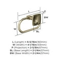 thumbnail image 6 of Amerock Stature Golden Champagne Single Post Toilet Paper Holder, 6 of 8