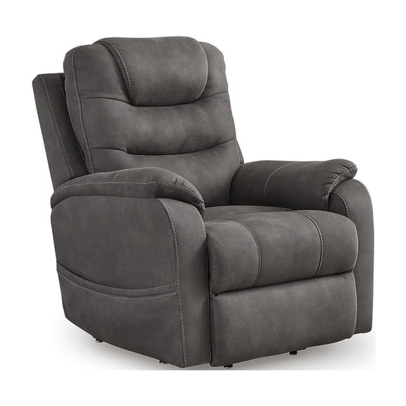 Signature Design by Ashley Snowfield Gray Power Lift Recliner