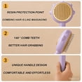 thumbnail image 6 of Cat and Dog Grooming Brush, Stainless Steel Comb, Rubber Massage Needles, Self-Cleaning, Suitable for Kittens to Long-Haired Cats and Dogs, 6 of 9