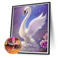 thumbnail image 2 of Pintura de diamante 5D DIY Kit de cisne de taladro redondo completo Decoración del hogar (A6611) Blanco FLhrweasw Nuevo, 2 of 9