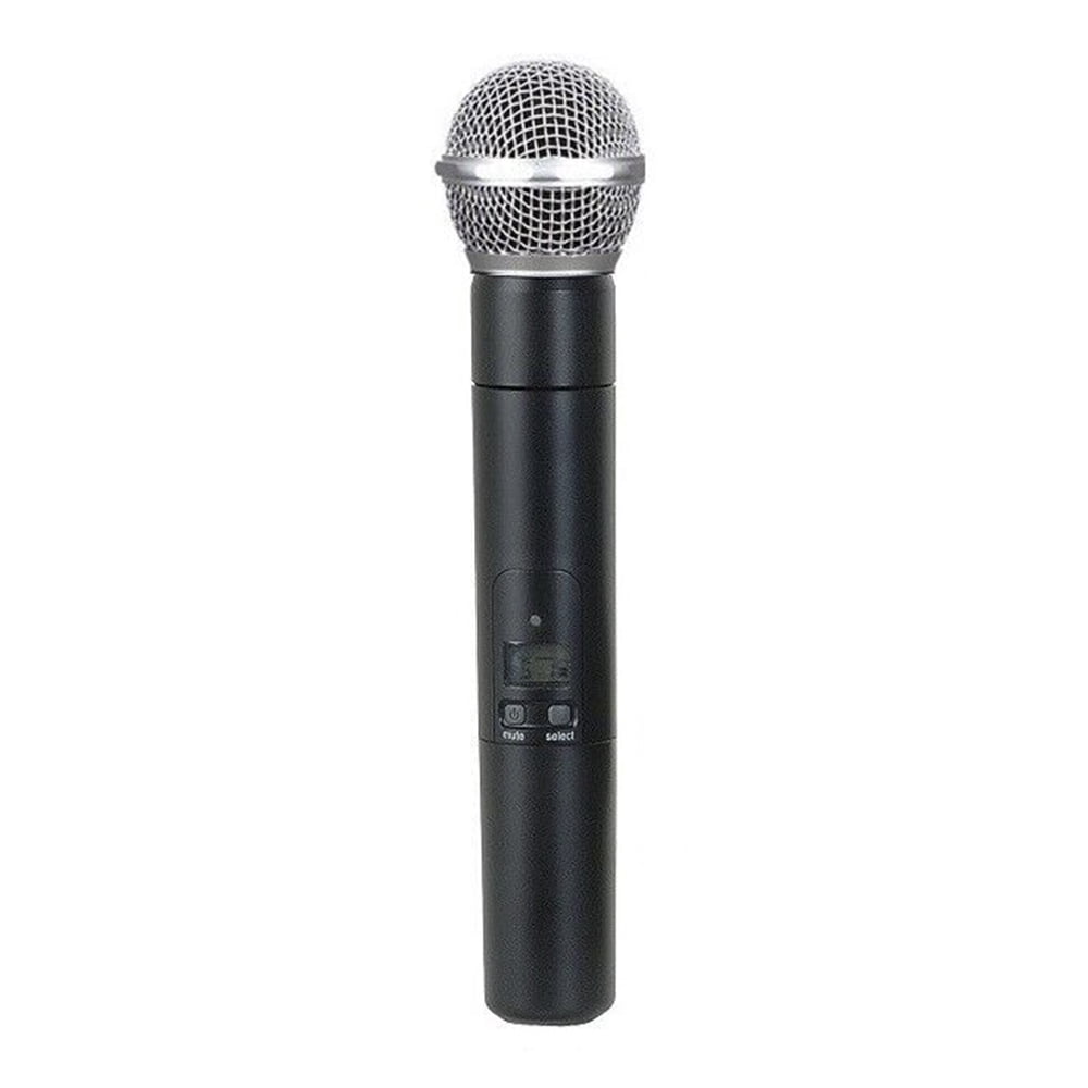 Professional UHF Dual Wireless Microphone Handheld Dynamic Mic With Receiver For Karaoke, DJ Party, Church, Wedding, Speech, PA
