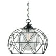 thumbnail image 2 of Cavea 1 Light Outdoor Pendant with Bronze Finish, 2 of 8