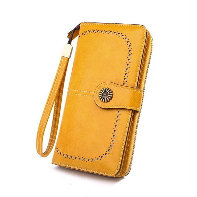 SDNall Purses for Women, Wallets for Women, Wristlet Wallets for Women, Leather Womens Wallet with RFID Blocking - Multi Card Case & Wristlet for Ladies