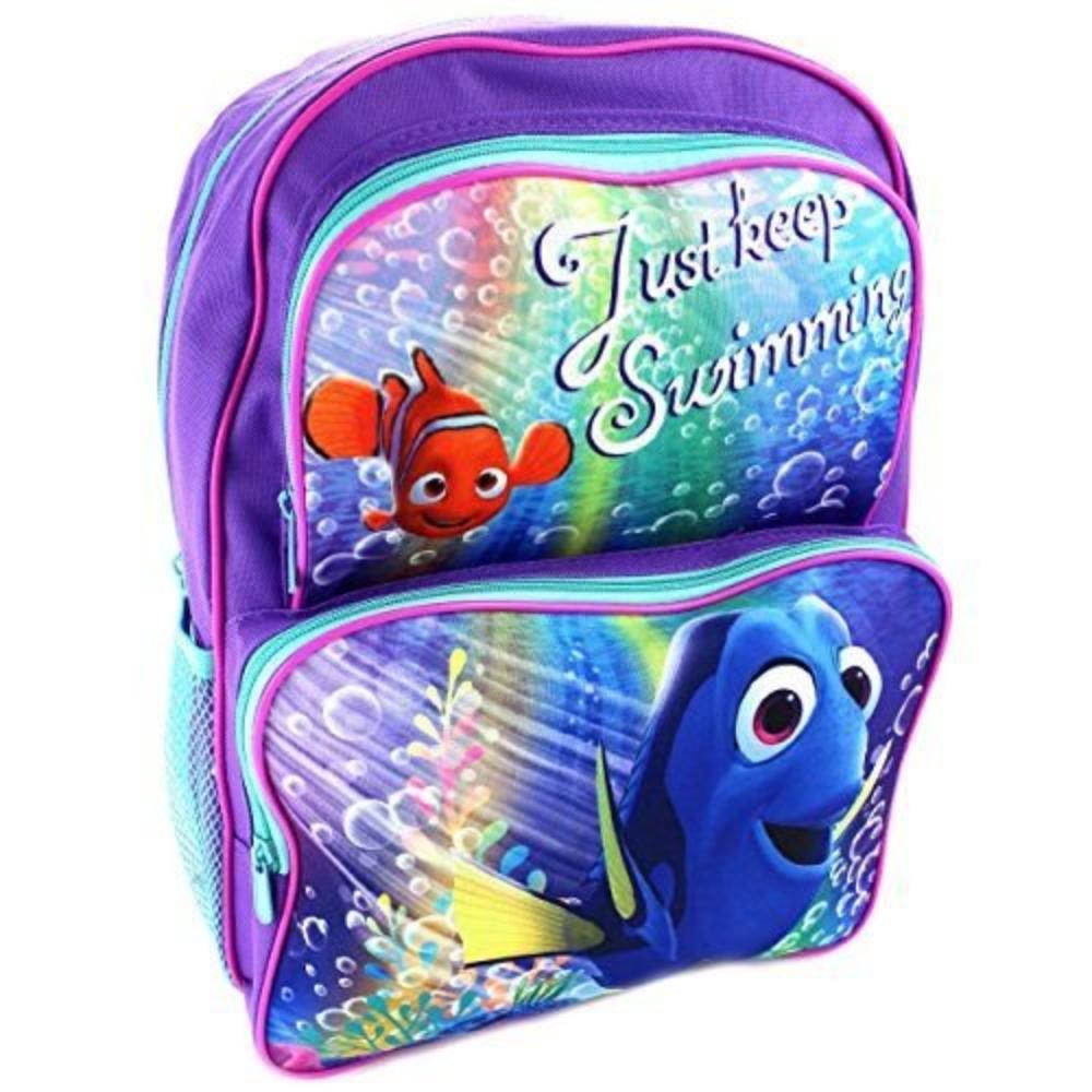 Disney Pixar Disney Finding Dory with Nemo “Just Keep Swimming” 16 Inch School Cargo Backpack