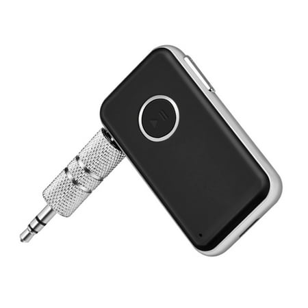 Mini Wireless Music Audio Receiver Adapter BT 4.1 for Car Hands-Free Calls Better Music Listening 3.5mm Stereo Output for Car Stereo Speakers Headphones
