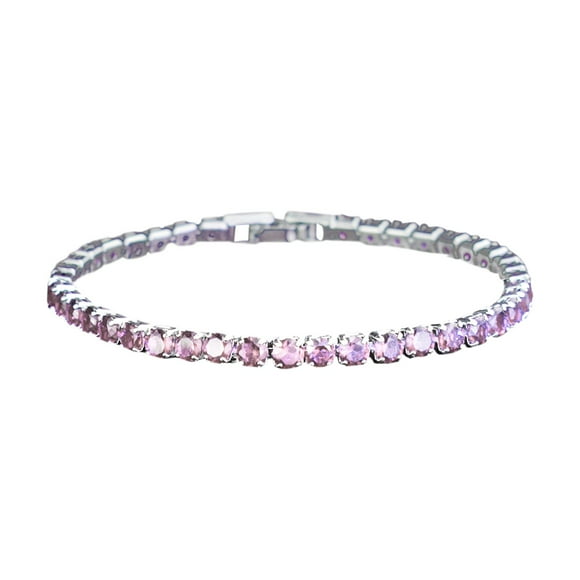 Riforla 4mm Zirconia Tennis Bracelet Iced Out Chain Bracelets for Women Men Womens Jewelry B