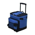 thumbnail image 4 of Rolling Cart Collapsible Cool Bag Oxford Waterproof Portable Bag Insulated Wheeled for Outdoor Travel Work Camping, 4 of 9