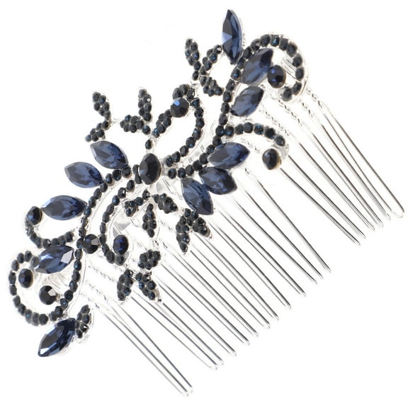 MEIBUTYUP Hair Combs Women Elegant Bridal Hair Comb Blue 1Set