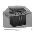 thumbnail image 6 of Waterproof Grill Covers, Black 24Dx70Wx46H Inch, Fading-Resistant BBQ Grill Cover for Holland, Weber, Brinkmann, Jenn Air, and Char Broil - Dust-Proof Protection, 6 of 7