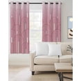 thumbnail image 2 of Red Ombre Blackout Curtains for Bedroom/Living Room, Thermal Insulated Kitchen Curtains, Farmhouse Stripes Modern Abstract Art Grommet Darkening Window Treatment Drapes 52"x63"x2, 2 of 8