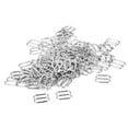 thumbnail image 1 of 3x 100 Deslizador de Ajuste de Correa de de Metal Plateado / Ganchos / Anillos Tóricos Artesanía de de Lencería, 1 of 4