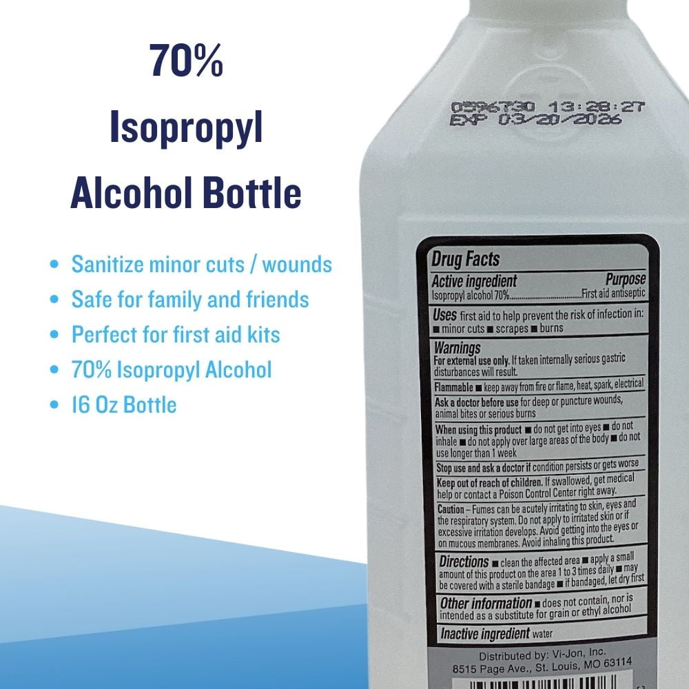 70% Isopropyl Alcohol in Trigger Spray Bottles