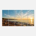 thumbnail image 2 of Ocean Shore au Lever du Soleil avec Rochers - Uvre d'Art Moderne sur Toile, 2 of 3
