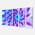 thumbnail image 2 of Pétales de Fleurs Bleus Exotiques - Impression sur Toile Florale, 2 of 3