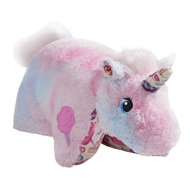 Pillow Pets Sweet Scented Watermelon Frog Puff - Plush Stuffed Animal That Unfolds Into A Pillow