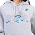 thumbnail image 3 of Women's G-III 4Her by Carl Banks Gray Detroit Lions Shadow Logo Fleece Pullover Hoodie, 3 of 3