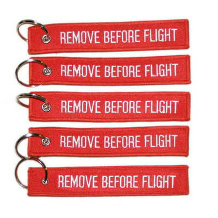 5x Remove Before Flight Key Chain Aviation Truck Motorcycle Pilot Crew Tag