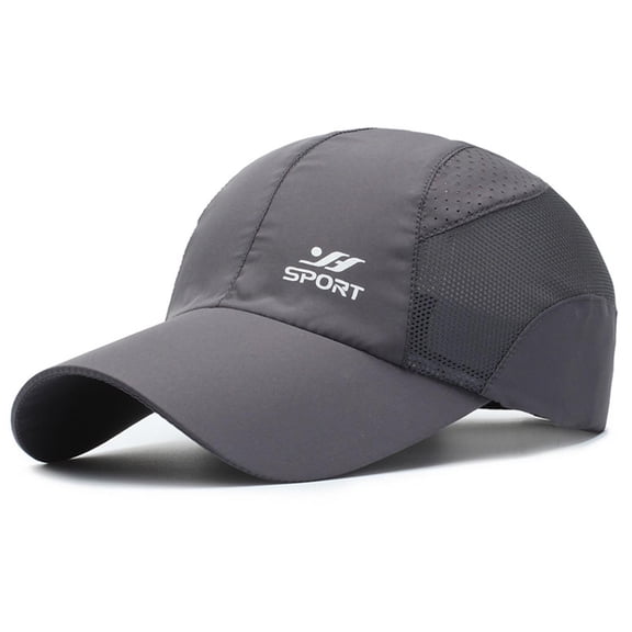 Valora Spring Summer Outdoor Quick Drying Sports Hats Men Women Lightweight Breathable Avisilla Mesh Baseball Cap Gray Gray