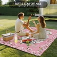 thumbnail image 4 of Pink Orchid Flowers Outdoor Rug for Patio/Deck/Porch, Non-Slip Large Area Rug 4 x 6 Ft, Vintage Floral Leaves Plants Spring Indoor Outdoor Rugs Washable Area Rugs, Camping Rug Carpet Runner, 4 of 8