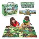 thumbnail image 2 of Juguetes de dinosaurios para niños y niñas con caja de almacenamiento de metal y tapete de FAHZON FAHZON, 2 of 2