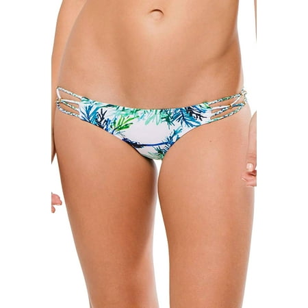 PQ Swim Women Palms Tab Side Brazilian Hipster Bikini Bottom Swimwear Palm