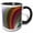 Black/White, variant on 3drose, Bubble Magic - Abstract Fractal Fantasy Sky Design, 11oz Two-tone Red Mug