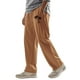 thumbnail image 3 of Ceisia Men's Trendy Solid Color Gift Elastic Drawstring Waist Straight Casual Trousers with Pockets, 3 of 9