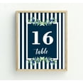 thumbnail image 4 of Darling Souvenir Double Sided Print Striped & Floral Table Numbers Wedding Reception Decorative Table Cards-4" x 6" (1 to 30), 4 of 4