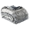thumbnail image 7 of ZXNYH Grey Faux Fur Throw Blanket for Couch,Sofa,Bed, Super Soft, Cozy, Fuzzy, Fluffy, Elegant, Decorative Couch Blanket Reversible to Plush Velvet, 50"x60", 7 of 7