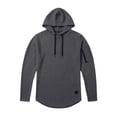thumbnail image 2 of Elvqul Mens Tops Long Sleeve Relaxed Fit Athletic Shirts Lightweight Big and Tall Pullover Hooded T-Shirts for Men, 2 of 6