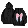 thumbnail image 4 of vigerkar Hoodies for Women Oversized Wings Graphic Sweatshirts Fall Fashion Outfits Casual Sweaters Tops Workout Winter Clothes (Black, XXL), 4 of 5