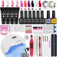 thumbnail image 2 of Juego de uñas acrílicas con lámpara LED, secador de esmalte de uñas de Gel UV, herramientas de Arte de manicura, juego de taladro de Base superior, 2 of 4