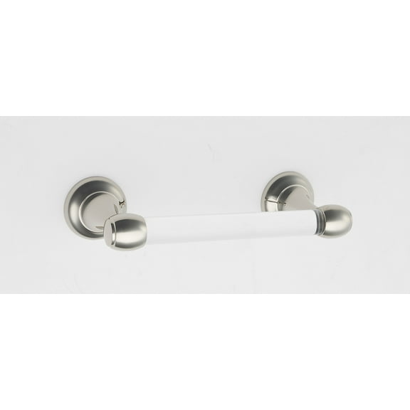 Alno A7362 Royale Modern Acrylic 6-1/4" Wide Double Post Toilet Paper Holder - Nickel