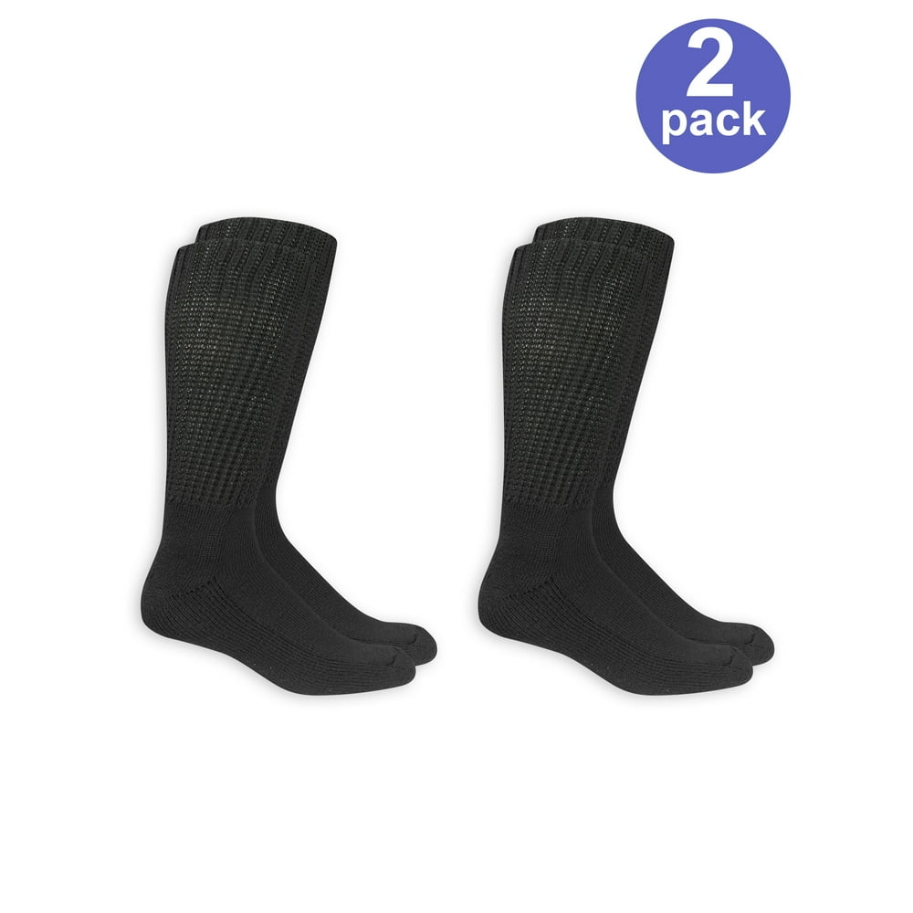 Dr. Scholl's - Men's Diabetic and Circulatory Wide Leg Socks 2 Pack