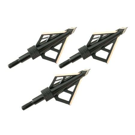 HME Fixed-Blade Steel Tip 100-Grain Hunting Broadheads (3-Pack)