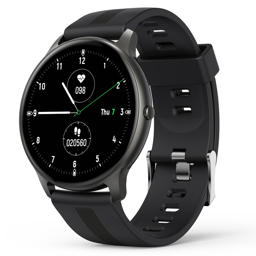 AGPTEK Fitness Tracker with Round Screen, Full Touch Smart Watch, IP68