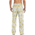 thumbnail image 3 of Gold Pineapple Men's Pajama Pants Lightweight Sleepwear Bottom Lounge Pants, 3 of 6