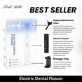 thumbnail image 2 of Electric dental flosser | tongue scraper | adult and children gum massager and stimulator | 60 reusable dental floss heads | better alternative to water flosser, 2 of 4