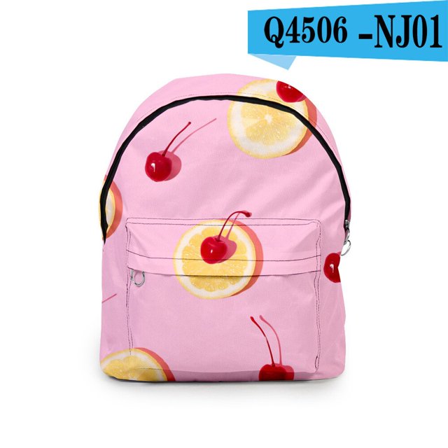 Mochilas con estampado 3D de frutas divertidas para niños y niñas, bolsa de libros para estudiantes, mochilas de viaje informales impermeables, Oxford Fivean unisex